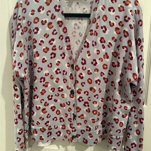 Ann Taylor Leopard Patterned Cardigan
